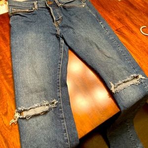 h&m high waist straight leg jeans